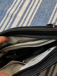 Chic Black Faux Leather Clutch