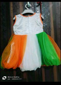 Kids Tricolor Party Dress