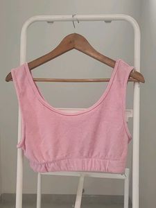 Bundle - Pink Cropped Hoodie with Matching Top
