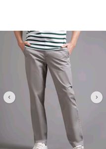 Stylish Men's grey chinos pants