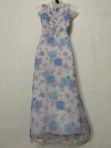 Floral Square Neck Maxi Dress