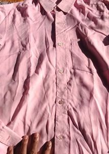 Men's Pink Long Sleeve Shirt