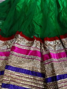 Green Lehenga Choli Set
