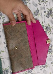Chic Heart Embellished Wallet