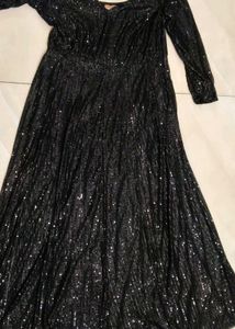 2 days old new Sparkling Black Sequin Dress