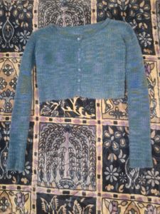 Cropped Knit Cardigan