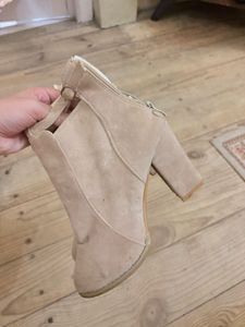 Stylish Beige Ankle Boots