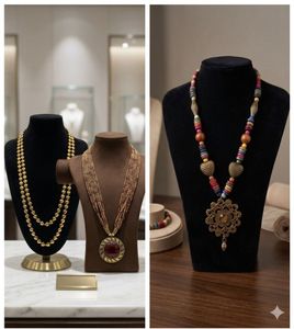 3 Boho Statement Necklaces &amp; Earrings Set