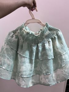H&amp;M Tiered Ruffle Mini Skirt