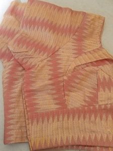 Beautiful Peach &amp; Gold Woven Blouse