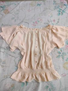 Chic Off-Shoulder Smocked Top