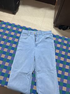 Light Blue Wide Leg Jeans