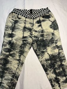 Unique Tie-Dye Jeans with Waistband