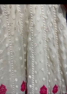 Elegant Cream Kurta style gown