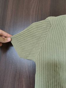 Ribbed Wrap Top