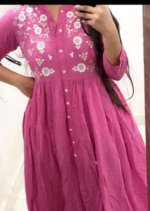 Stylish Leaf Print Button-Down Maxi Dress