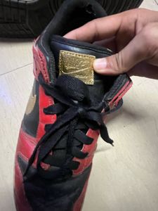 Original Nike Dunk Low Red Black Gold