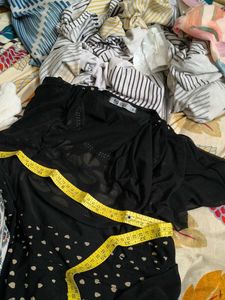 Stylish Black Dress with Heart Print