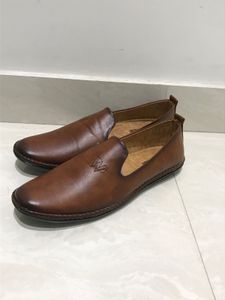 Men's Brown Leather Loafers