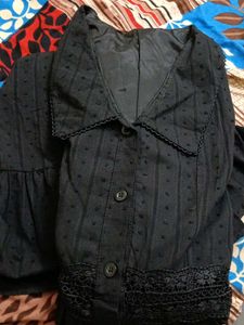 Elegant Black Tiered Midi Dress