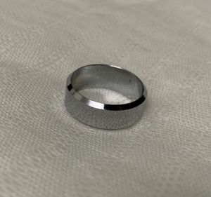 Unisex Silver Toned Band Ring