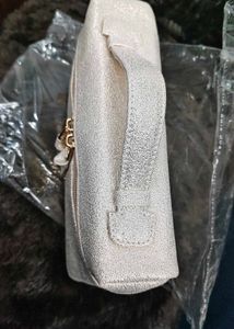 Mac Sparkly Silver Cosmetic Bag
