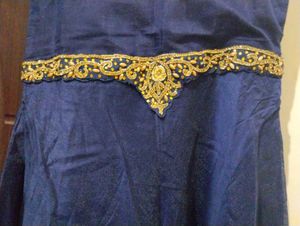 Elegant Navy Blue Ethnic Gown