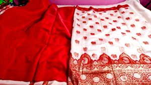 Katan Silk Saree With Blouse Piece