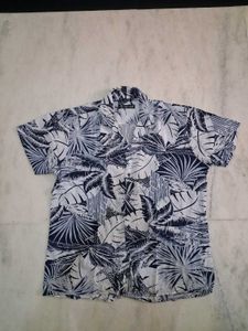 HANCOCK Tropical Print Shirt