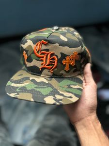Camo chrome hearts cap