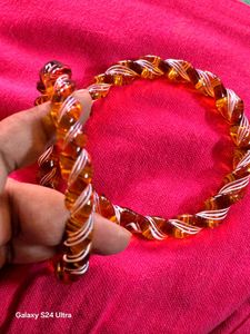 spiral dual tone bangles