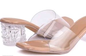 Stylish Clear Heeled Sandals