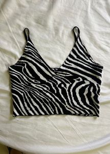 Urbanic - Zebra Print Knit Camisole Top
