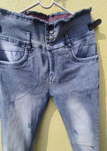 stretchable High Waist jeans Women. 1 Piece