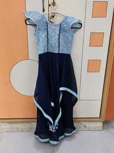 Elegant Blue Party Dress