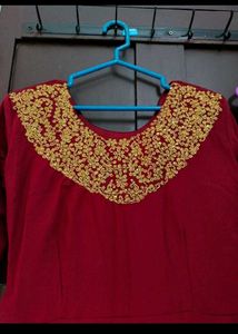 Heavy Party Wear Gown With Shall