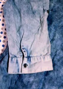 Stylish Washed Denim Kurti  and jeans
