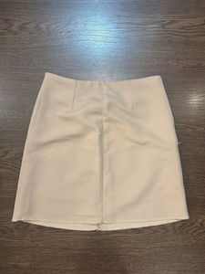 Beige A-line Skirt