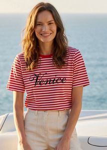 Red & White Striped Venice T-Shirt