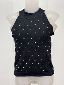 Sparkly Black Halter Neck Top