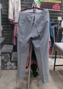 Grey Pleated Trousers