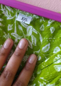 Green Floral Print Kurta