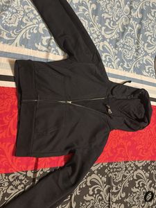comboo - vest and Black Zip-Up Hoodie