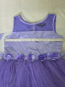 Girls Lavender Partywear Net Gown
