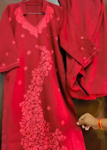 Beautiful Hand Thread Embroidery Kurta Set