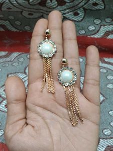Elegant Rose Gold Dangle Earrings