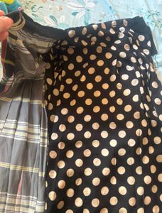 Zara pleated wrap skirt