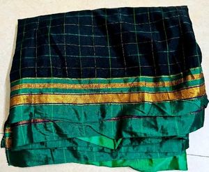 Black silk saree