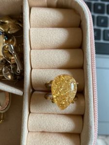 savana orange Gemstone Ring