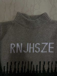 Stylish Two-Tone Knit Sweater